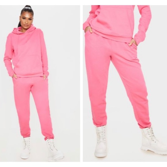 PrettyLittleThing Pants - PRETTYLITTLETHING- Candy Pink Casual Joggers